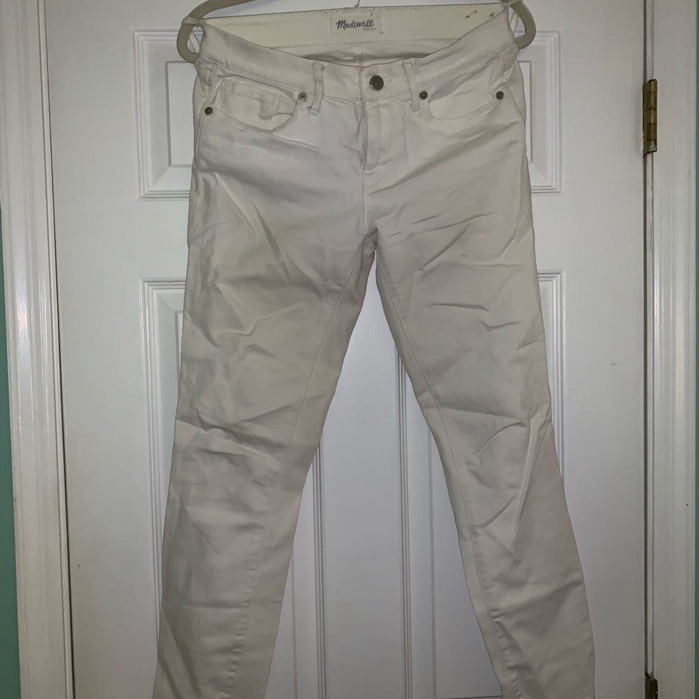 Madewell White Skinny Jean